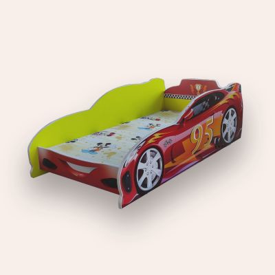 Pat Masina Turbo Speed 95 Mare 2-12 Ani Pentru Saltele 160x80 Galben Varianta fara Saltea Cmg43611443560705