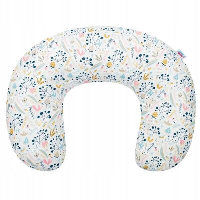 Perna alaptare, New Baby, Cranberries, Cu husa detasabila, Din bumbac, 125x16 cm, Multicolor BYN46828