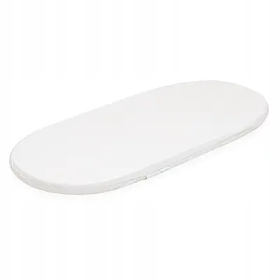 Saltea landou, New Baby, Standard, Husa detasabila si lavabila, Din spuma poliuretanica, 75x35x3.5 cm, 0 luni+, Alb BYN52856