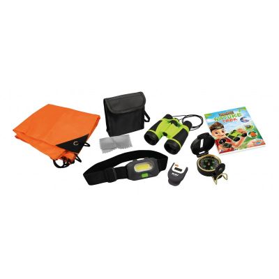Aventura in natura-set binoclu,lampa,busola,pedometru,rucsac bkbn014