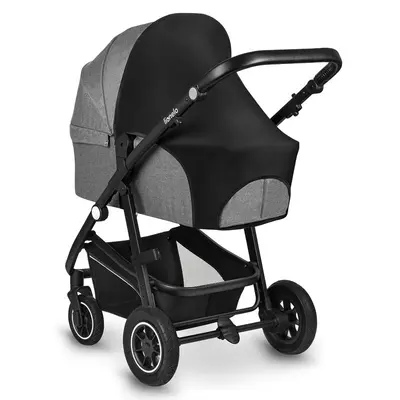 Parasolar, Lionelo, Pentru carucior, Material textil, Cu protectie UPF 50+, 53 x 51 cm, Negru BYNLO-STROLLER_SUN_COVER_BLACK_CARBON
