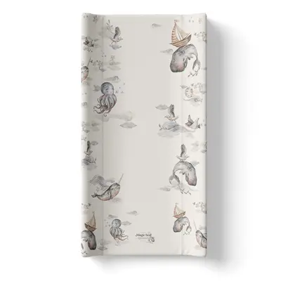 Saltea De Infasat Cu Spate Intarit Si Margini De Protectie 50x80 Cm, Magic Sea Animals Pjb2340