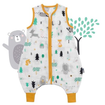Sac de dormit cu picioruse Bamboo Woodland Animals 70 cm 0.5 Tog BBXCJ950-05FW