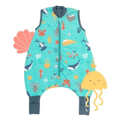 Sac de dormit cu picioruse si talpa antiderapanta Under the Sea 80 cm + manseta 1.0 Tog BBXCJ791-10FN