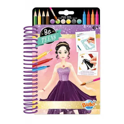 Set fashion designer pentru copii-deseneaza rochii de seara bkcm102