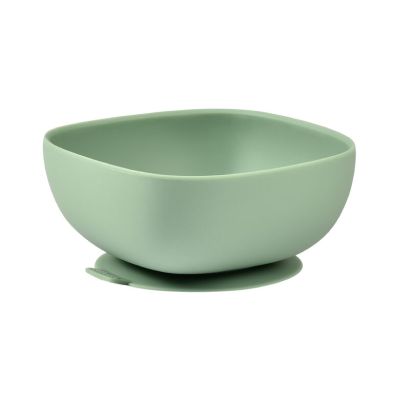 Bol silicon cu ventuza Beaba Sage Green ERFB913547