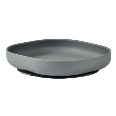 Farfurie silicon cu ventuza Beaba Mineral Grey ERFB913550