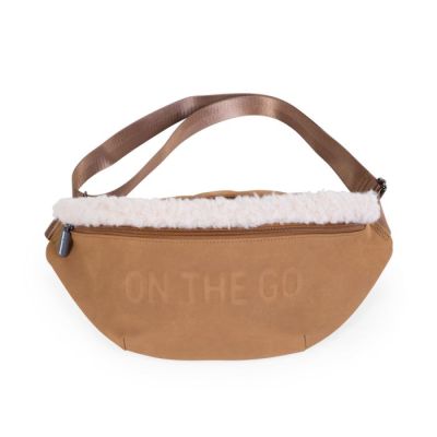Geanta Childhome Banana On The Go aspect piele intoarsa Bej ERFCH-CWBANAMR