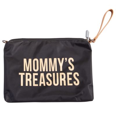 Poseta Childhome Mommy Clutch 33x23 cm Negru ERFCH-CWMCBLGO