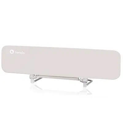 Bariera de protectie pentru pat, Lionelo, Lora XL, Pliabila, Sistem de blocare StandSafe, Geanta de transport inclusa, 150x46 cm, Conform cu BS 7972:2001+A1:2009, Bej BYNLO-LORA_XL_BEIGE_SAND