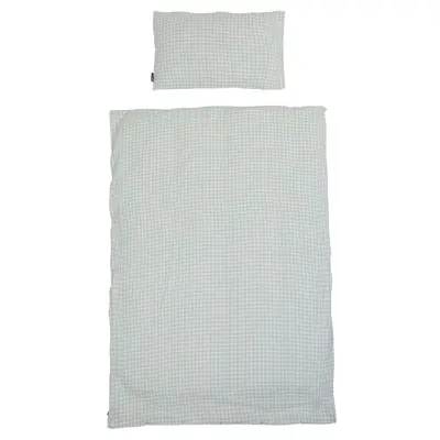 Husa pilota si fata de perna Childhome Jerse 100x140 cm Jerse Muselina Verde ERFCH-CCDCJVF