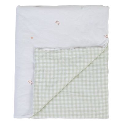 Paturica Childhome Jerse 80x100 cm Jerse Muselina Verde ERFCH-CCBLJVF