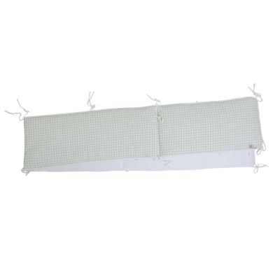 Protectie patut Childhome 35x340 cm Jerse Muselina Verde ERFCH-CCPPJVF