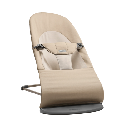 BabyBjorn - Balansoar Balance Soft Khaki cu detalii Beige, Tesatura BSAFE005226A