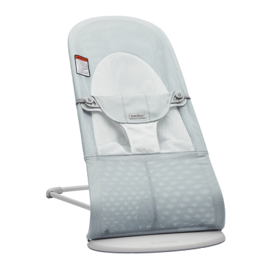 BabyBjorn - Balansoarul Balance Soft Silver/White, Mesh BSAFE005129A