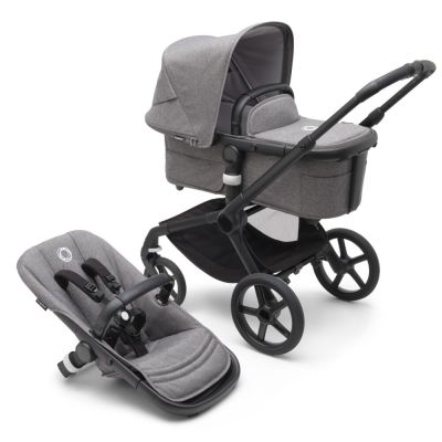 Carucior Bugaboo Fox 5 Black Grey Melange 2 in 1 ERFBG100051054