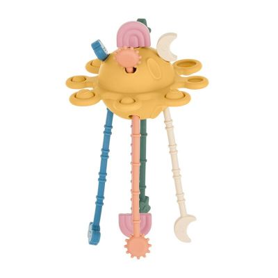 Jucarie senzoriala, Petite&Mars, Crazy planet, Din silicon, 20 cm, 10 luni+, Multicolor BYN601819