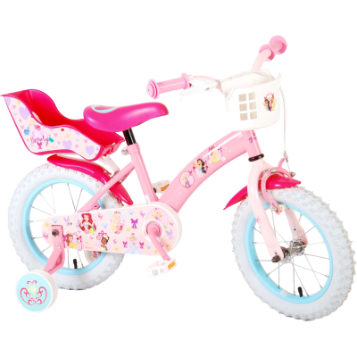 Bicicleta pentru copii - Disney Princess - Fete - 14 inch - Roz - Doua frane de mana Volare VLR21409-CH-IT BBJVLR21409-CH-IT_Roz