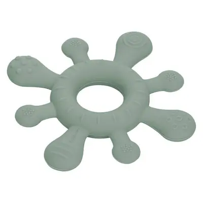 Inel de dentitie, FreeON, Pentru masajul gingiilor, Cu diverse texturi, Din silicon, Fara BPA, 3 luni+, Verde BYN49461
