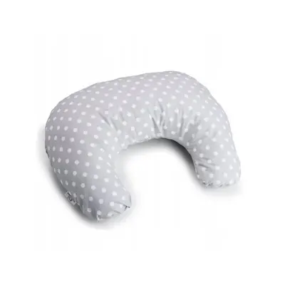 Perna pentru alaptat, Bocioland, Gray Pea, Cu husa detasabila, Din bumbac, 50x18 cm, Gri BYNBOC0174