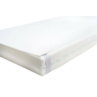 Protectie saltea, Bubaba, Impermeabila, Pentru patut de dimensiunea 200x90 cm, Din poliuretan, Spalare la 95 grade, 0 luni+, White BYN5735