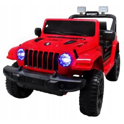 Masinuta electrica cu telecomanda cu baterii si functie de balansare jeep x10 ts-159 r-sport - rosu edeedits-159rosu