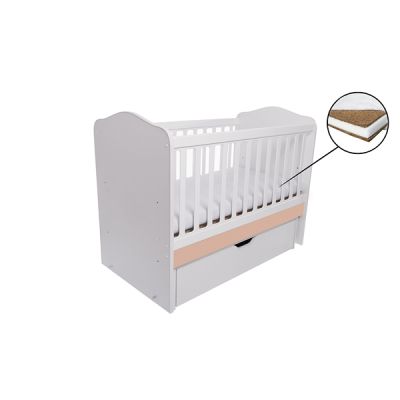 Patut vessanti como balansoar - alb cu cappucino + saltea cocos 10 cm edep10db_d126
