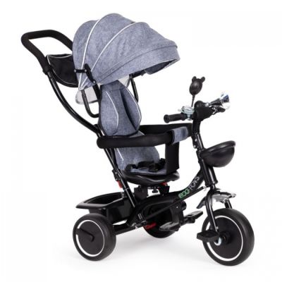 Tricicleta cu sezut rotativ ecotoys jm-066-9 - gri edeedijm-066-9g