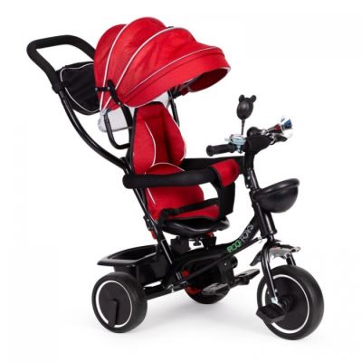 Tricicleta cu sezut rotativ ecotoys jm-066-9 - rosu edeedijm-066-9r