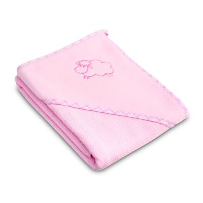 Prosop cu gluga Sensillo SHEEP 80x80 cm Pink PMICSILLO-4151