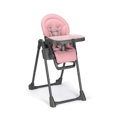 Scaun De Masa Multifunctional Pentru Bebelusi Si Copii, Cam   Pappananna Icon, Inaltime Ajustabila, Varsta 6-36 Luni, Pliabil, Centura De Siguranta In 5 Puncte, Depozitare, Rosa Pjbs2250-c257