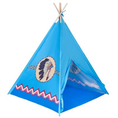 Cort pentru copii PlayTo Teepee Indian Albastru mic PMIC34156