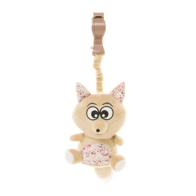 Jucarie de plus pentru carucior/patut 4Baby SQUEEZE Vulpi Maro/Bej PMIC4BABY-957930