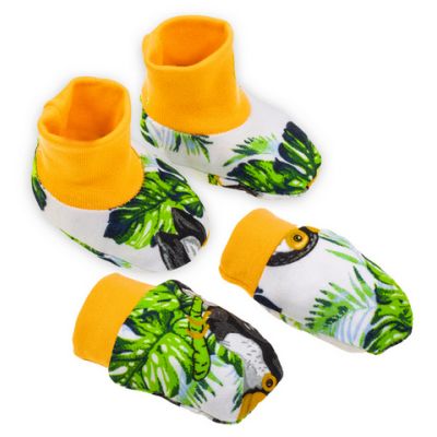 Set botosei + manusi 100% bumbac Colectia "Tukan" PMICNICOL-186083