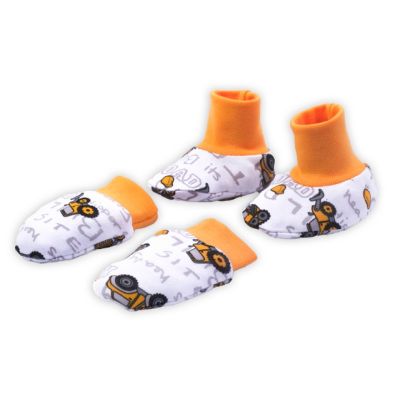 Set botosei + manusi 100% bumbac Nicol Big Trucks" PMICNICOL-181083