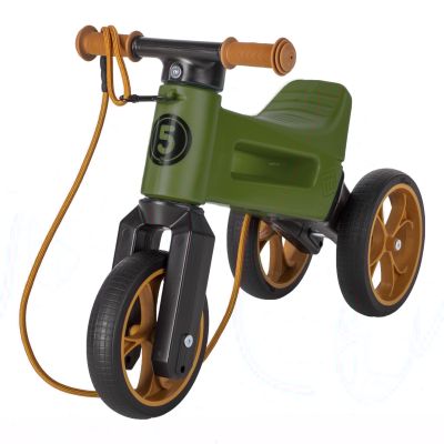 Bicicleta fara pedale Funny Wheels Rider SuperSport 2 in 1 Khaki PMICFW-SS-KHAKI
