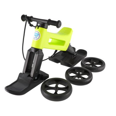 Bicicleta fara pedale Funny Wheels Rider SuperSport YETTI 3 in 1 Lime/Black PMIC8595557516576
