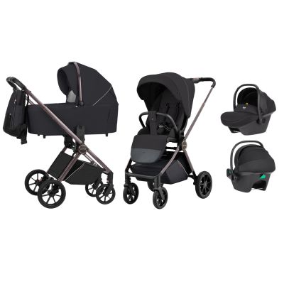 Carucior compact premium Carrello ULTRA 3 in 1 I-Size 40-87 cm Night Black PMICCRL-6525-3-BLACK