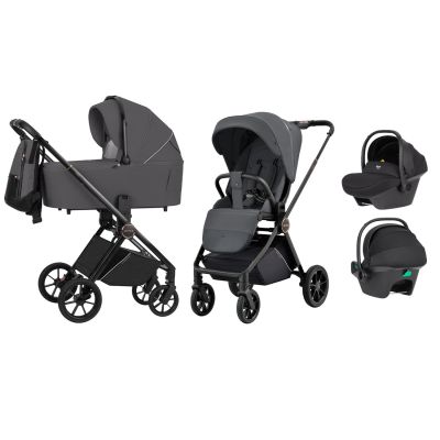 Carucior compact premium Carrello ULTRA 3 in 1 I-Size 40-87 cm Sonic Grey PMICCRL-6525-3-GREY