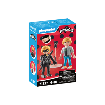 Playmobil-MIRACULOUS ADRIEN SI CAT NOIR ARTPM71337