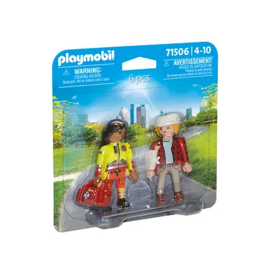 Playmobil-SET 2 FIGURINE PARAMEDIC CU PACIENT ARTPM71506