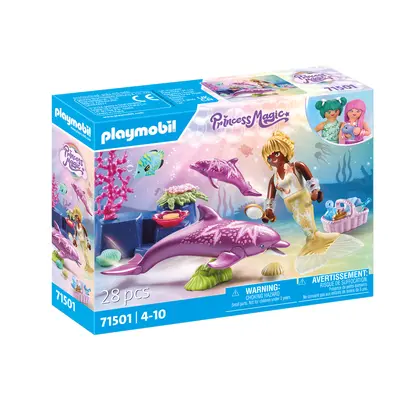 Playmobil-SIRENA CU DELFINI ARTPM71501