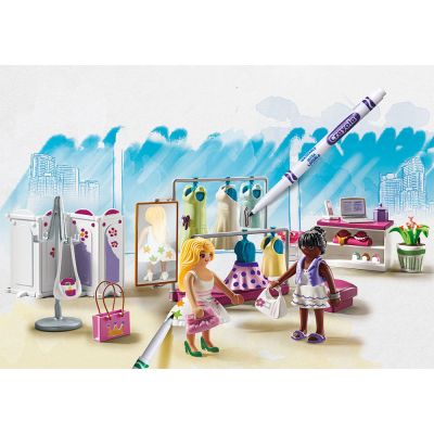 Playmobil - Playmobil Color Butic Cu Haine ARTPM71372