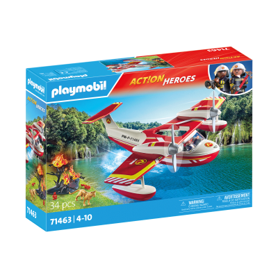 Playmobil-AVION ANTINCENDIU CU FUNCTIE DE STINGERE ARTPM71463