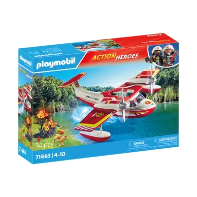 Playmobil-AVION ANTINCENDIU CU FUNCTIE DE STINGERE ARTPM71463