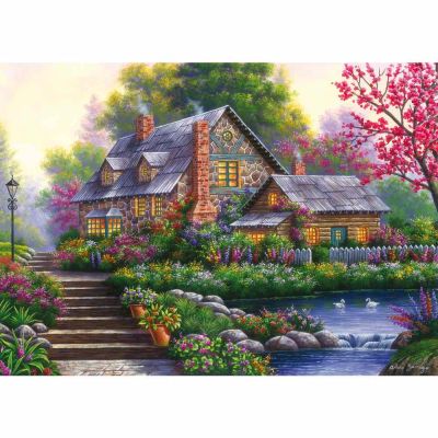 Ravensburger - Puzzle cabana romantica 1000 piese design nou ARTRVSPA00464
