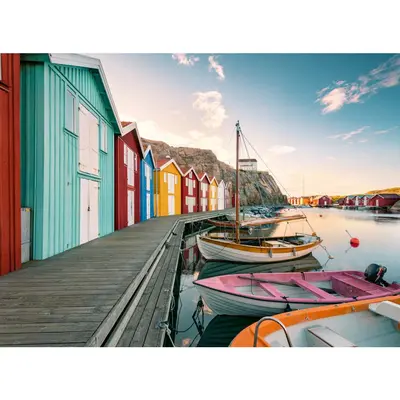 Ravensburger - Puzzle casute de barci 500 piese ARTRVSPA00847