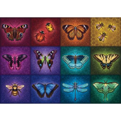 Ravensburger - Puzzle insecte cu aripi 1000 piese design nou ARTRVSPA00554