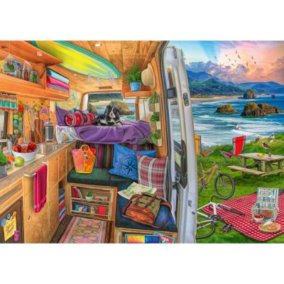 Ravensburger - Puzzle priveliste din rulota 1000 piese design nou ARTRVSPA00491