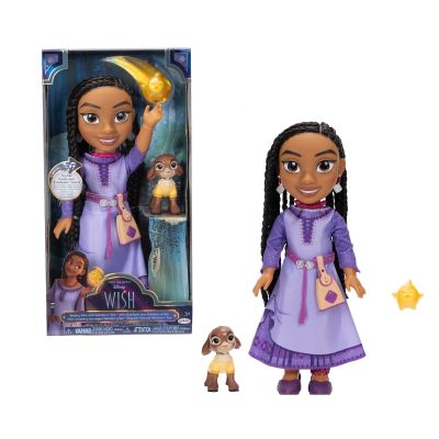 Disney Wish - Dorinta - Papusa interactiva cu accesorii, Asha, 38 cm BKF229984